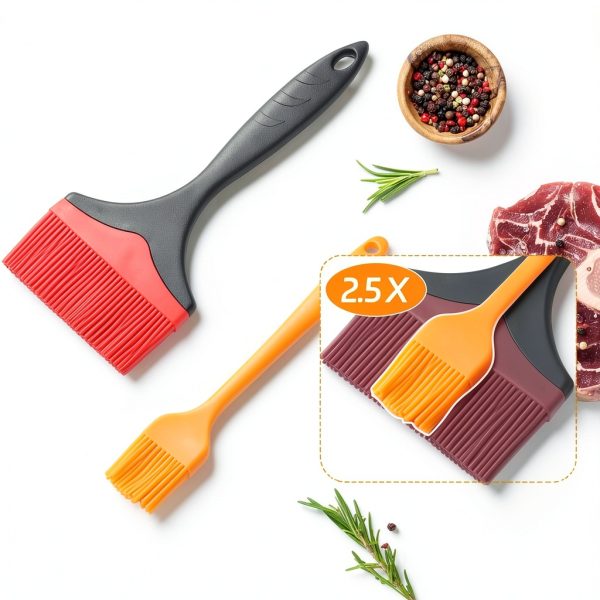 Tuyotue Grill Basting Brush Silicone Handle Dishwasher Safe-5