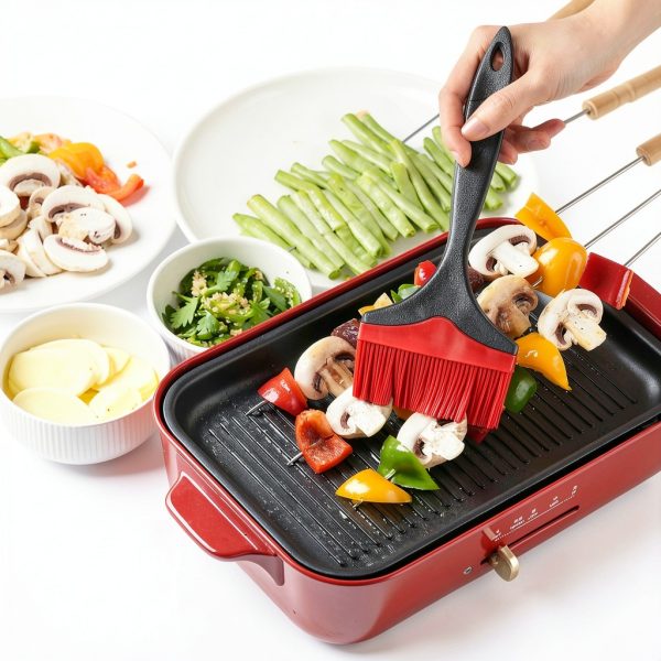 Tuyotue Grill Basting Brush Silicone Handle Dishwasher Safe-3