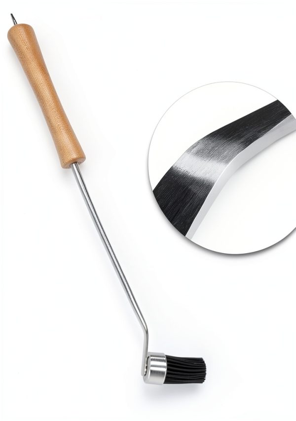 BBQ-Aid Basting Brush Silicone Wood Handle Dishwasher Safe-2