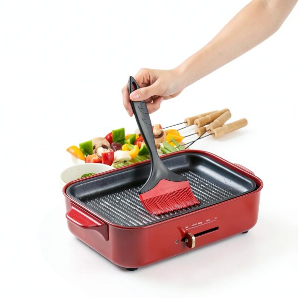 Tuyotue Grill Basting Brush Silicone Handle Dishwasher Safe-2