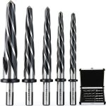 Topfurn Taper Chucking Reamer Set 5 Sizes High Speed Steel-0
