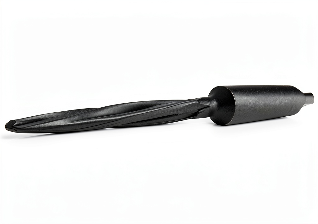 Greenfield Morse taper reamer with steam oxide finish and spiral flutes