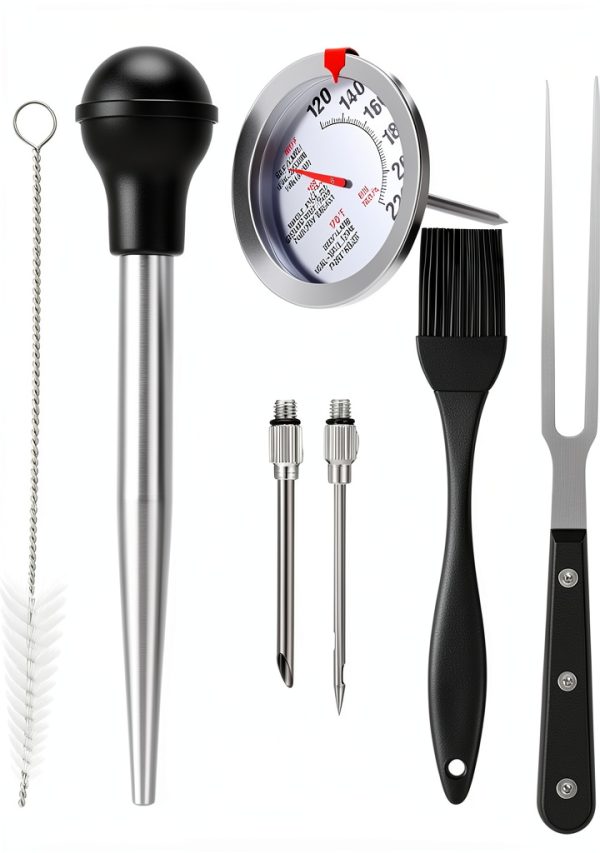 Relaxweex Grill Basting Brushes Stainless Steel Kitchen Set-0