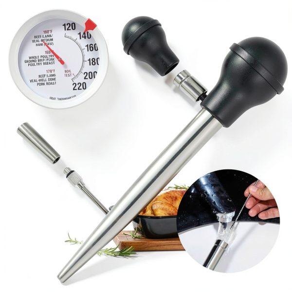 Relaxweex Grill Basting Brushes Stainless Steel Kitchen Set-3