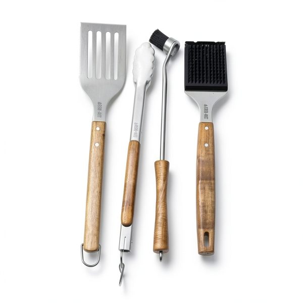 BBQ-Aid Basting Brush Silicone Wood Handle Dishwasher Safe-6