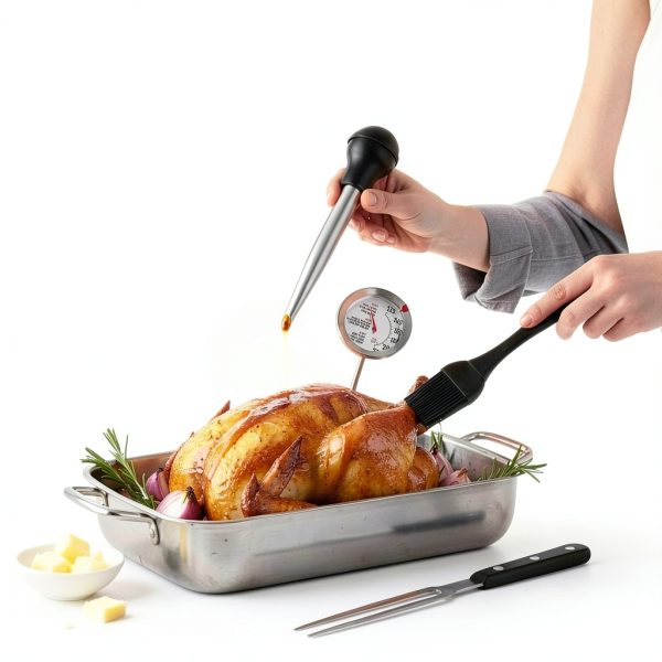 Relaxweex Grill Basting Brushes Stainless Steel Kitchen Set-2