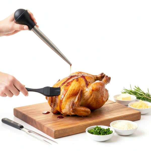 Relaxweex Grill Basting Brushes Stainless Steel Kitchen Set-5
