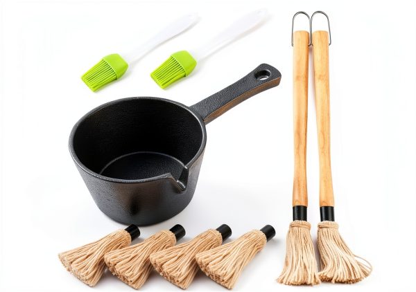 ZQDFLME Grill Basting Brushes Set Black BBQ-0