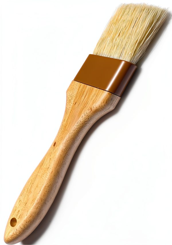NXRACSH Boar Hair Pastry Brush 2in Wood Handle-0