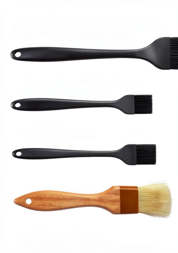 Qoaimu Boar Hair Grill Basting Brushes Brown-3