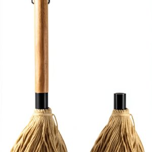 WHTCHSU Cotton Grill Basting Brush with Wood Handle – Brown, Extra-0