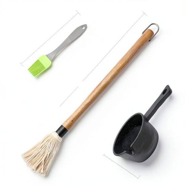 ZQDFLME Grill Basting Brushes Set Black BBQ-5