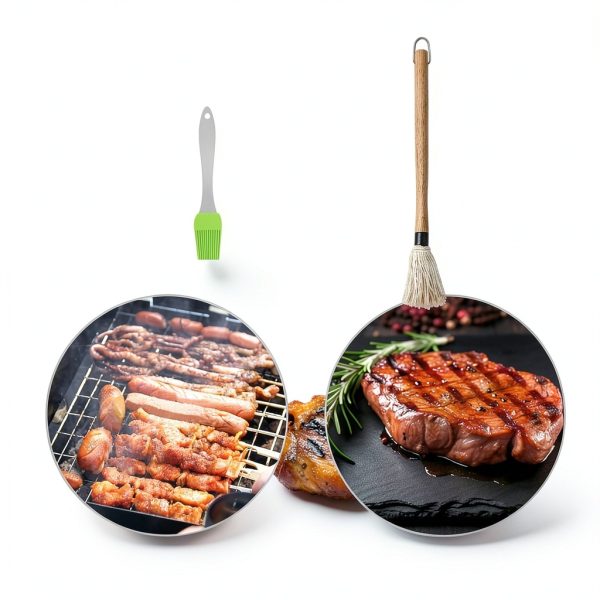 ZQDFLME Grill Basting Brushes Set Black BBQ-3