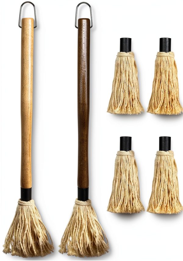Hedume BBQ Basting Brush Cotton Wood 18in-0