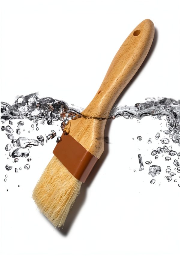 NXRACSH Boar Hair Pastry Brush 2in Wood Handle-1