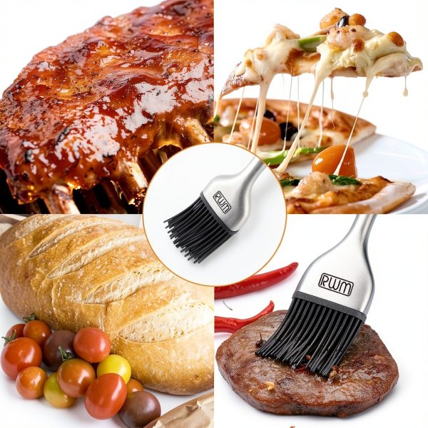 RWM Silicone Grill Basting Brush Stainless Steel-3