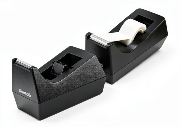 Scotch Duty Tape Dispenser 2‑Inch Black Plastic Tension Control-0