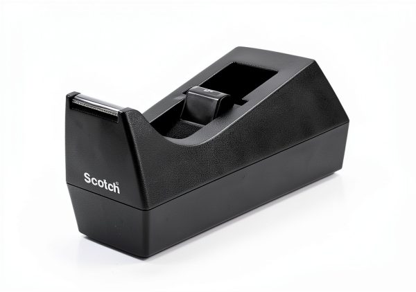 Scotch Duty Tape Dispenser 2‑Inch Black Plastic Tension Control-3