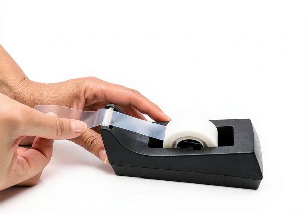 Scotch Duty Tape Dispenser 2‑Inch Black Plastic Tension Control-5