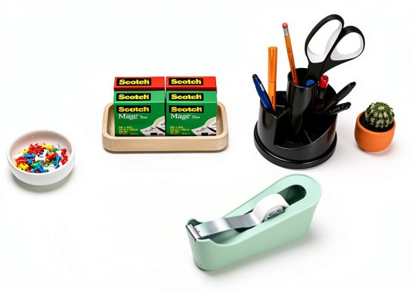3M Scotch Mint Desktop Tape Dispenser Classic Style with 1 Inch Core-1