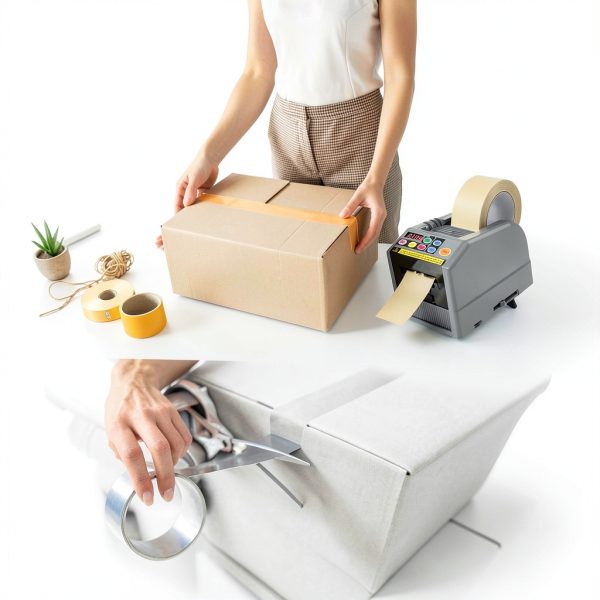 BEMPUS Automatic Tape Dispenser DEUS24 Gray 60mm Dual Tape-4