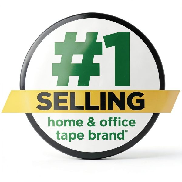 Scotch Duty Tape Dispenser 2‑Inch Black Plastic Tension Control-2