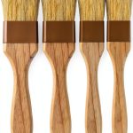 NXRACSH Boar Bristle Pastry Brush 1" & 1.5" Dual Size Wood Handle –-0