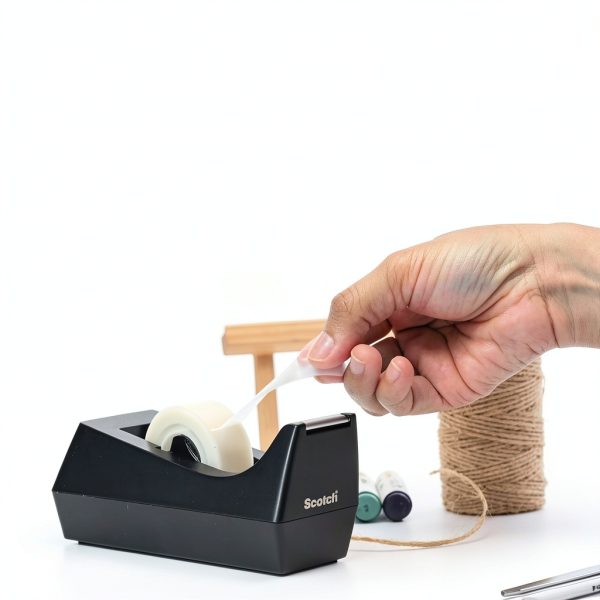 Scotch Duty Tape Dispenser 2‑Inch Black Plastic Tension Control-6