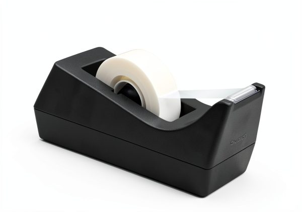 Scotch Duty Tape Dispenser 2‑Inch Black Plastic Tension Control-1