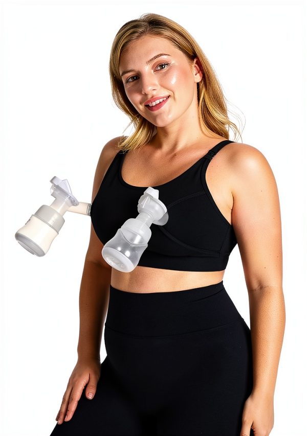 Momcozy Pumping Bra Nursing Bra for Spectra Medela Black XL-5