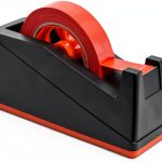 Lichamp Desktop Tape Dispenser Holder with Large 3 Inch Core for Masking, Heat Transfer, Painters, Freezer and Kitchen Tape, 0128BK-0
