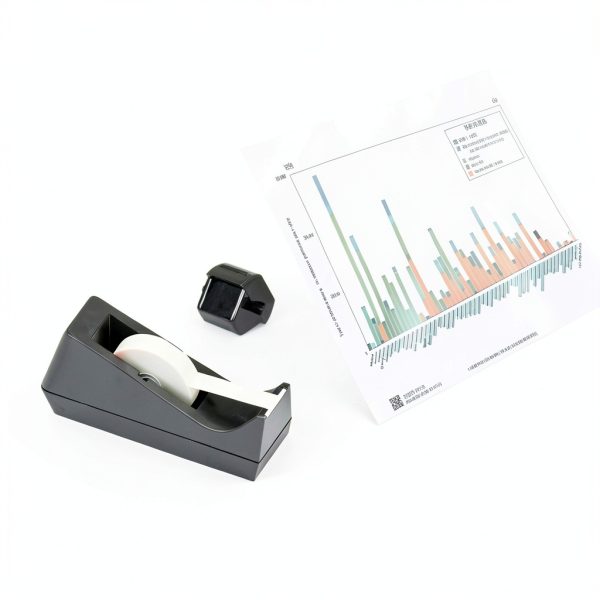 12pcs Tape Dispenser Core, Plastic Tape Dispenser Wheel Holder Insert Tape Dispenser Roll Tape Dispenser Roller Parts Replacement Accessories for School Office Home Supplies (Black)-6