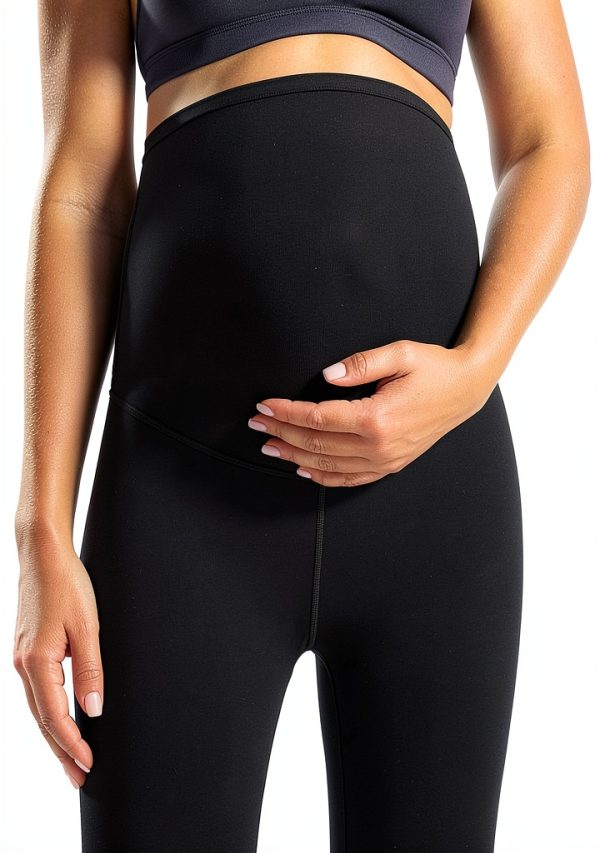 CRZ YOGA Butterluxe Maternity Leggings 28" - Over The Belly Workout Activewear Yoga Womens Pregnancy Pants Buttery Soft-4