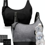 Momcozy Pumping Bra Nursing Bra for Spectra Medela Black XL-0