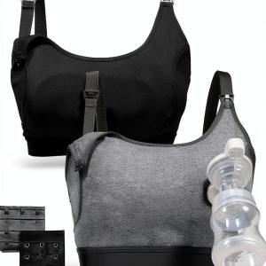 Momcozy Pumping Bra Nursing Bra for Spectra Medela Black XL-0