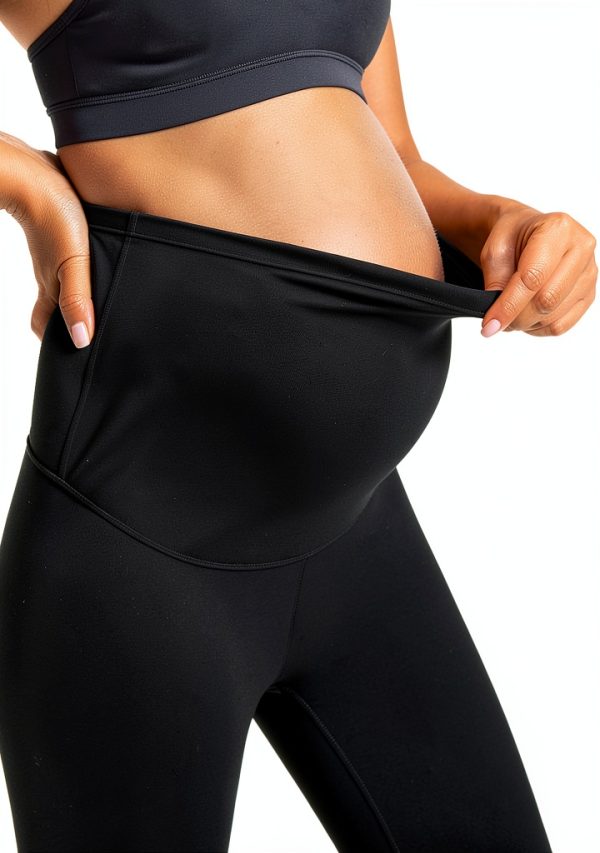 CRZ YOGA Butterluxe Maternity Leggings 28" - Over The Belly Workout Activewear Yoga Womens Pregnancy Pants Buttery Soft-3