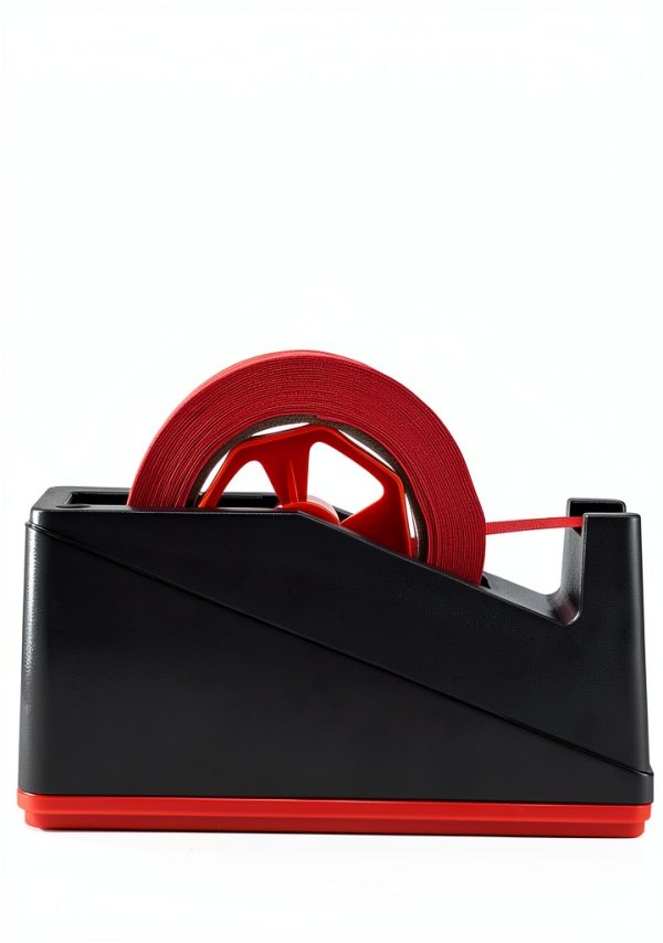 Lichamp Desktop Tape Dispenser Holder with Large 3 Inch Core for Masking, Heat Transfer, Painters, Freezer and Kitchen Tape, 0128BK-6