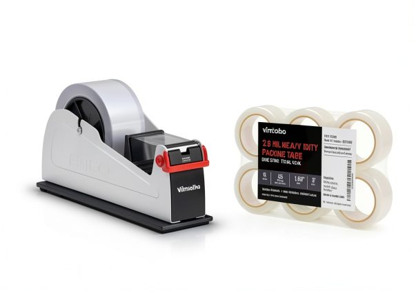 Heavy Duty 2-Inch Desktop Tape Dispenser Vimtoba Roll Base-7