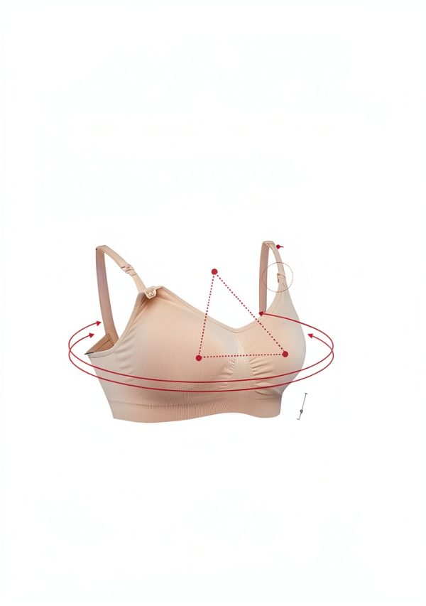 HOFISH Full Bust Seamless Nursing Bra 3‑Pack with Extenders and Clips-1