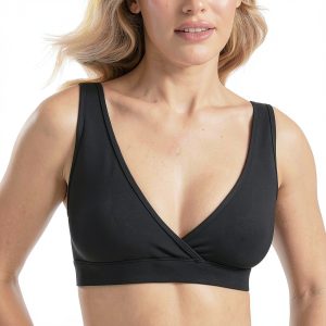 CRZ YOGA Butterluxe Maternity V Neck Nursing Bra Wireless Bralette-0