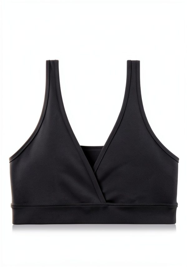 CRZ YOGA Butterluxe Maternity V Neck Nursing Bra Wireless Bralette-2