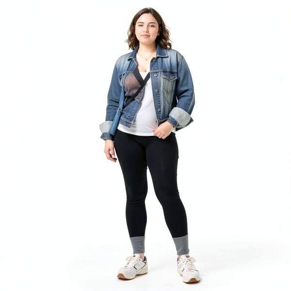 Maternity Fleece Lined Leggings with Pockets, Warm Pregnancy Buttery Soft Yoga Workout Pants Winter-5